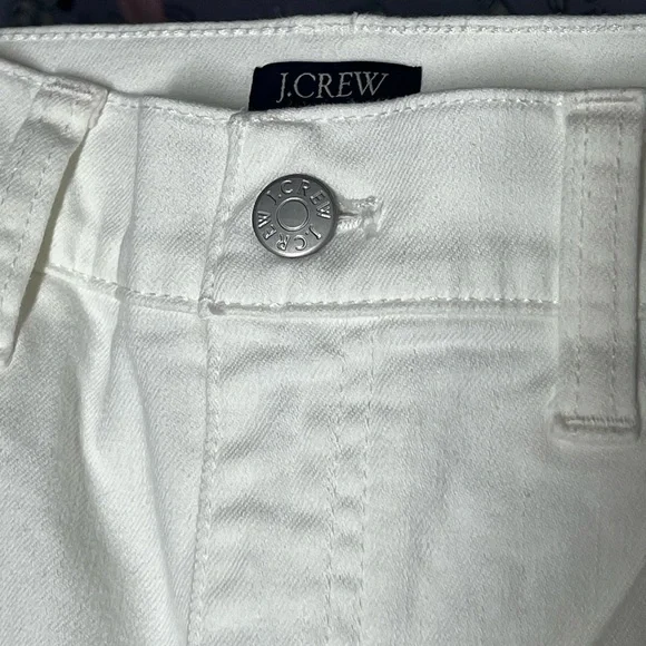 J. Crew white wide leg crop jeans with raw hem 2025 - Picture 9 of 12
